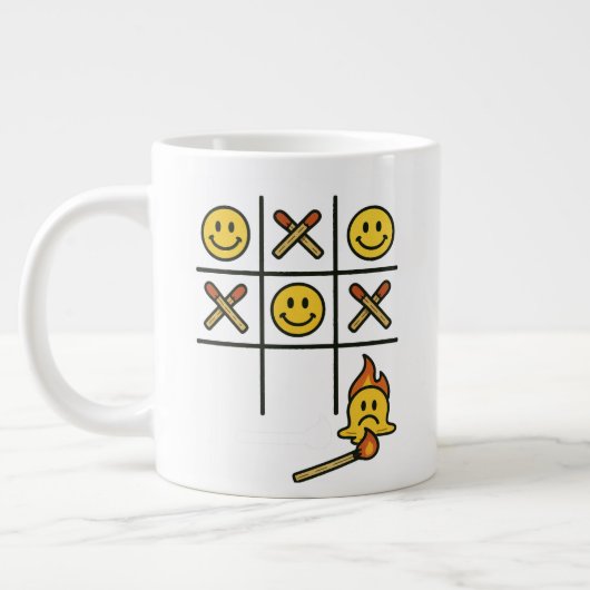 Tic Tac Toe-mok Extra Grote Beker (Links)