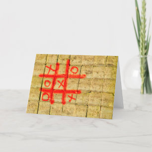 Tic Tac Toe Self-Isolation Card Kaart