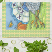 TIC TAC TOE TURKEY THANKSGIVING BIRD KITCHEN TOWEL THEEDOEK (Gevouwen)