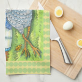 TIC TAC TOE TURKEY THANKSGIVING BIRD KITCHEN TOWEL THEEDOEK (Quarter Fold)