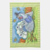 TIC TAC TOE TURKEY THANKSGIVING BIRD KITCHEN TOWEL THEEDOEK (Verticaal)