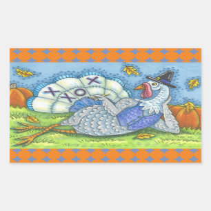 TIC TAC TOE TURKIJE, THANKSGIVING STICKERS SHEET