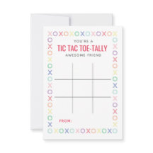 Tic Tac Toe Valentijn Kaarten of Labels