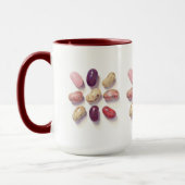 TIC TAC TOIN JELLY BEANS Tall Maroon Combo Mug (Gauche)