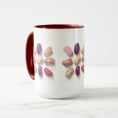 TIC TAC TOIN JELLY BEANS Tall Maroon Combo Mug (Devant gauche)