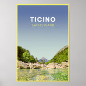  Ticino Zwitserland reizen Poster (Voorkant)