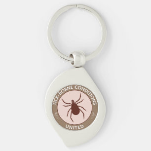 Tick-Borne Voorwaarden United Awareness Charm Sleutelhanger