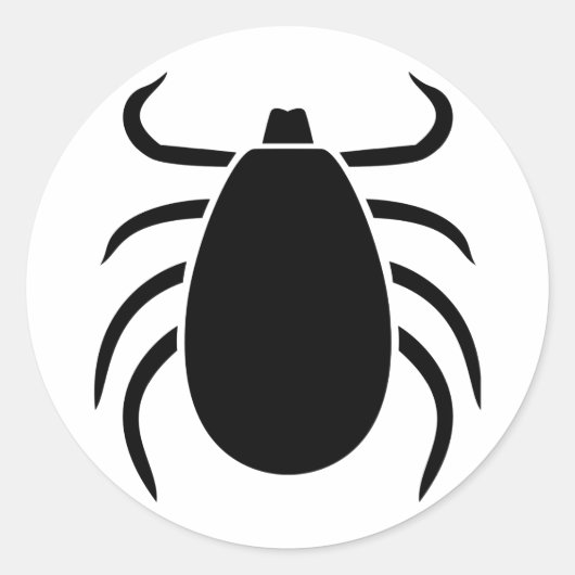 Tick Ronde Sticker (Voorkant)