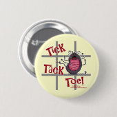 Tick Tack Toe! Ronde Button 5,7 Cm (Voorkant /achterkant)
