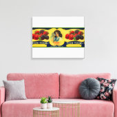 Tick Tock Berry Label Canvas Afdruk (Insitu (Woonkamer))