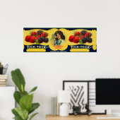 Tick Tock Berry Label Poster (Thuiskantoor)
