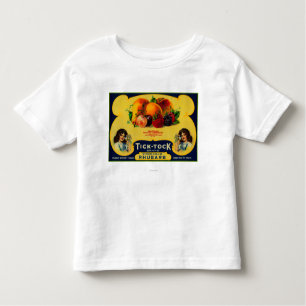 Tick Tock Rhubarb Label Kinder Shirts