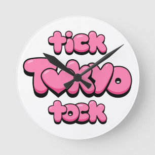 Tick Tock Tokyo O-klok Ronde Klok