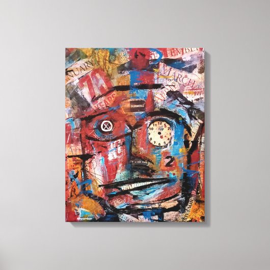 "Tick Tock" — Uitgebreide Canvas afdrukken (Voorkant)