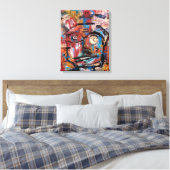 "Tick Tock" — Uitgebreide Canvas afdrukken (Insitu (Slaapkamer))