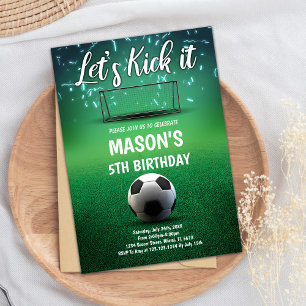 Ticker It Soccer Invitation Anniversaire
