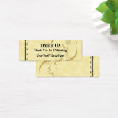 Ticket à boire personnalisé pour machine à écrire (Bureau)