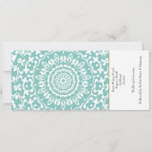 Ticket Boarding Pass Wedding Destination Austria Kaart (Achterkant)