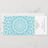 Ticket boarding Pass Wedding Destination Jamaica Kaart (Achterkant)