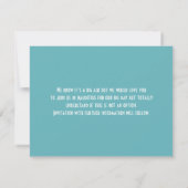 Ticket boarding Pass Wedding Destination Mauritius Save The Date (Achterkant)