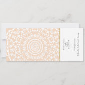 Ticket Boarding Pass Wedding Destination Spain Kaart (Achterkant)