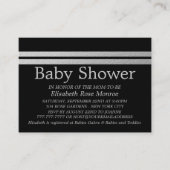 Ticket Chic Baby shower noir, Bande d'huile d'arge (Devant)