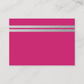Ticket Chic Baby shower rose, Ticket Argent (Dos)