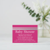 Ticket Chic Baby shower rose, Ticket Argent (Debout devant)