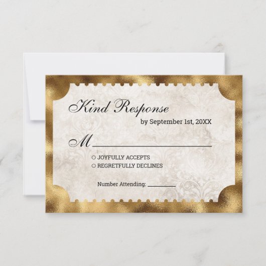 Ticket cinéma vintage RSVP (Devant)