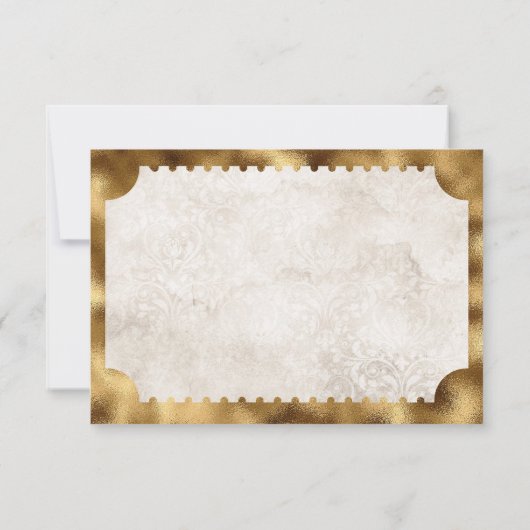 Ticket cinéma vintage RSVP (Dos)