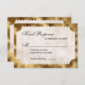 Ticket cinéma vintage RSVP (Devant / Derrière)