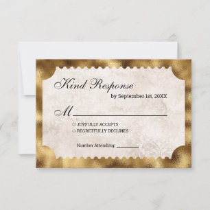 Ticket cinéma vintage RSVP