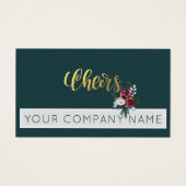 Ticket de boisson Dark Green pour Noël (Devant)