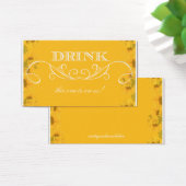 Ticket de boisson Mariage Sunflower Swirl (Bureau)