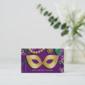 Ticket de boisson pour la soirée masquée de Mardi (Debout devant)