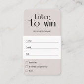 Ticket de tirage au sort du logo d'une entreprise (Devant)