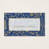 Ticket de tombola Boho or, floral (Dos)