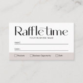 Ticket d'entrée de logos d'entreprise simple et mo (Devant)