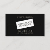 Ticket Design, Raffle Ticket Fundraiser Event (Voorkant)