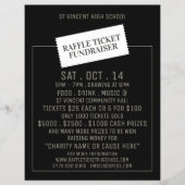 Ticket Design, Raffle Ticket Fundraiser Event Flyer (Voorkant)