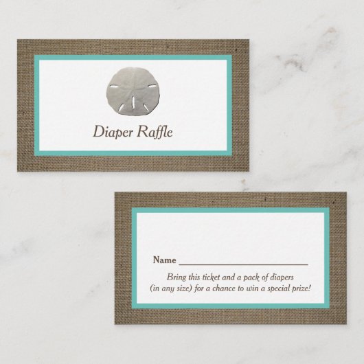 Ticket Dollar Sable & Burlap Diaper (Devant / Derrière)