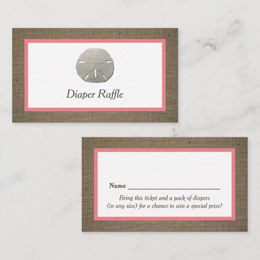 Ticket Dollar Sable & Burlap Diaper (Devant / Derrière)