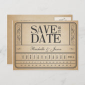  Ticket II — Sla de datumstempel op Aankondigingskaart (Voorkant / Achterkant)