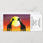 Ticket Instapass Huwelijk Bestemming Kenia Kaart (Achterkant)