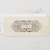 Ticket Invitation III van de  Engagement Party Kaart (Achterkant)