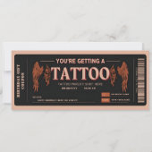 Ticket met voucher voor persoonlijk Tattoo Kaart (Voorkant)