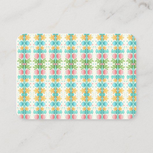 Ticket mignon Baby shower Sea Life (Dos)