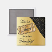 Ticket naar True Friendship Magneet (Voorkant / Achterkant)