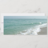 Ticket opslaan datum, strand bestemming bruiloft c save the date (Achterkant)