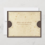 Ticket sparen de Datum Save The Date (Achterkant)